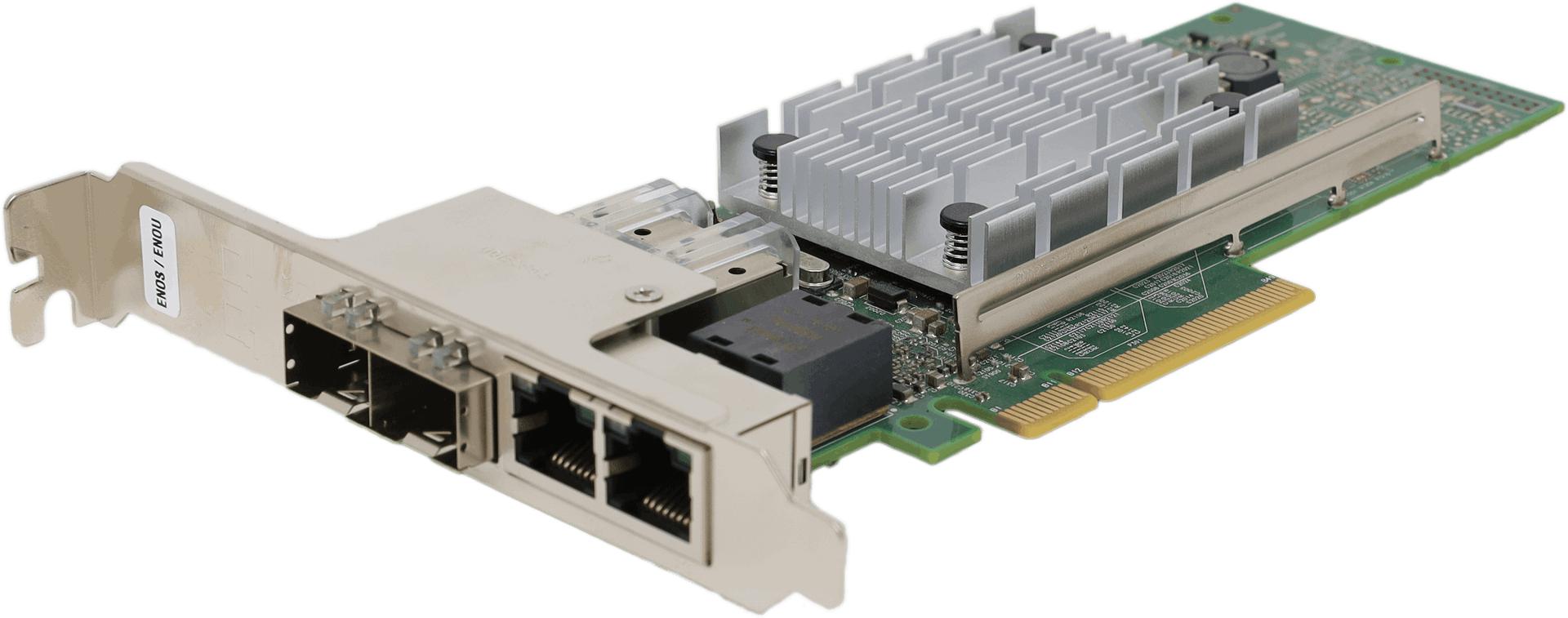 IBM BC0210402-01 Quad Port 2x10Gb SFP 2x 1GbE RJ45 Adapter FP - 00E2719 00E2715 | 10376 — Produktbild (Bild 2 von 6)