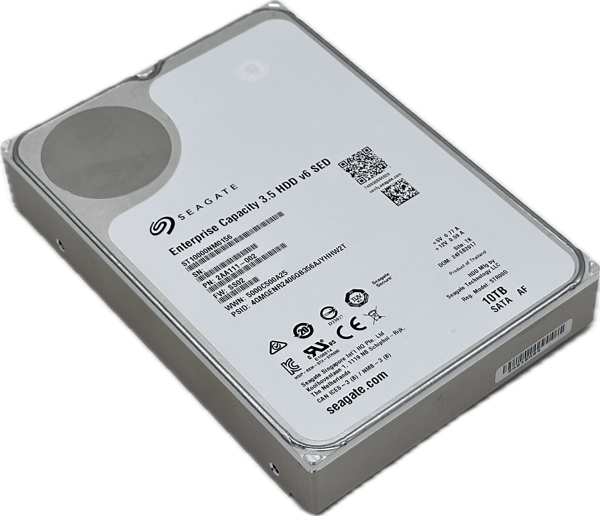 10TB Seagate Enterprise v6 SATA Festplatte 256MB ST10000NM0156 *SEKTORENFEHLER* | 1781 (Bild 6 von 7)