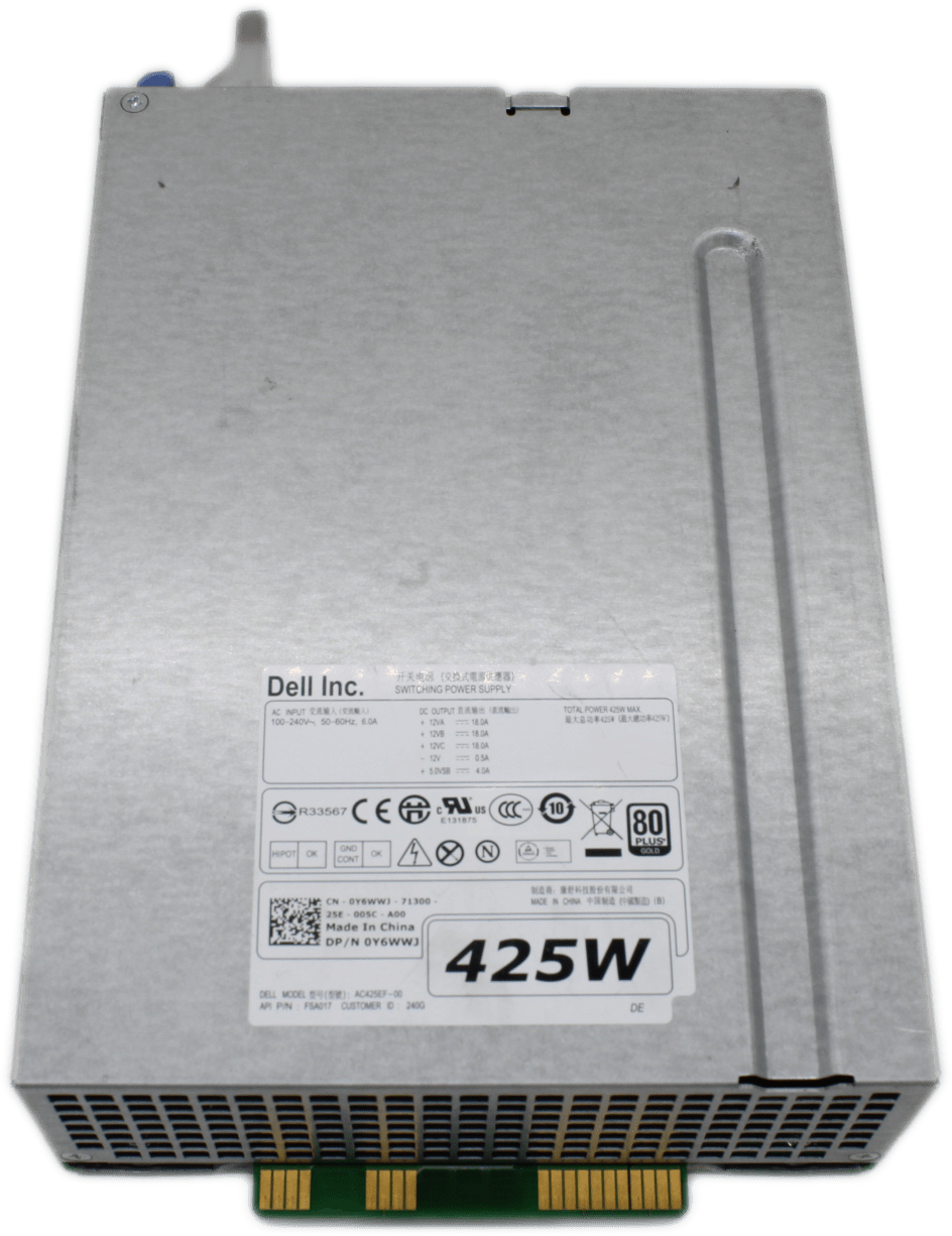 Dell | 425W 80+ Gold | Power Supply Unit | AC425EF-00 0Y6WWJ For Dell Precision | 9292 (Bild 4 von 6)