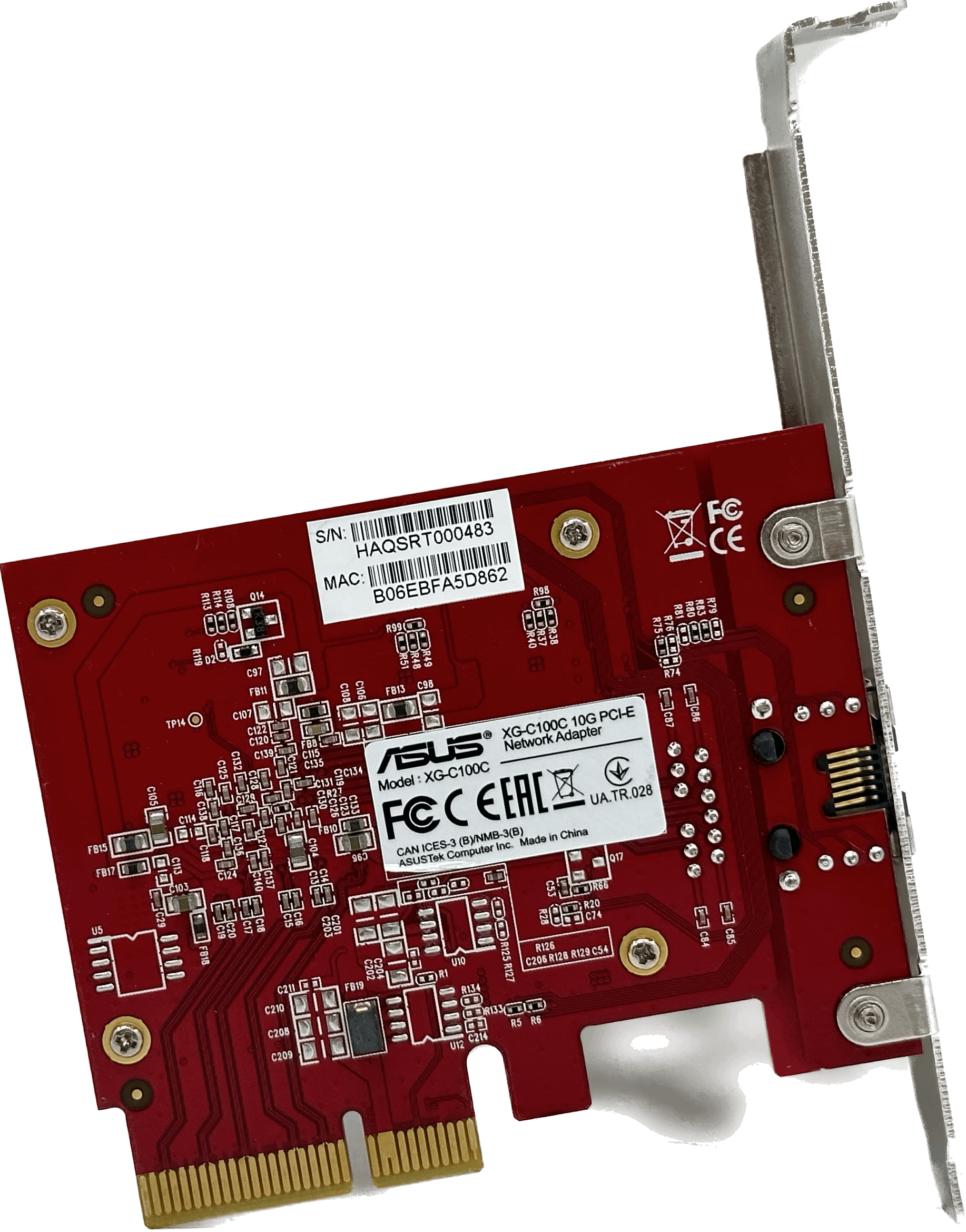 ASUS XG-C100C | 10G PCIe 3.0 x4 Netzwerkkarte RJ-45 LAN-Adapter | Full Profile | 601 (Bild 6 von 6)