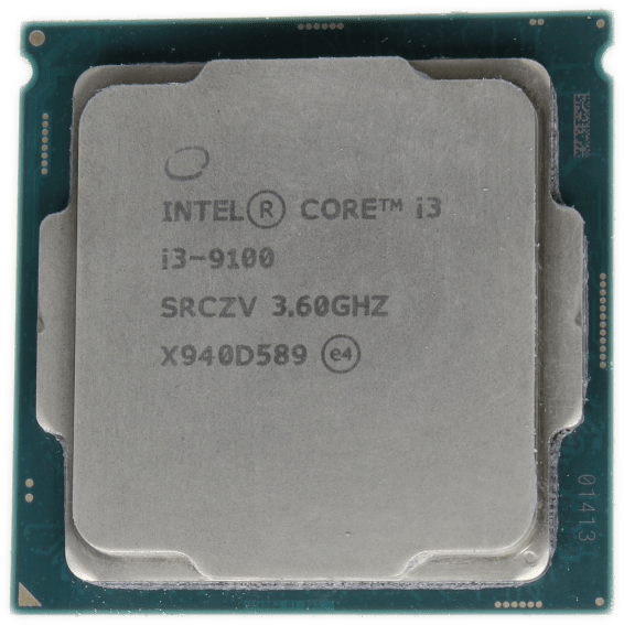 Intel Core i3-9100 3.6GHz 4 Core 4 Thread FCLGA1151 TDP 65W 6MB Cache SRCZV | 9794 (Bild 1 von 6)