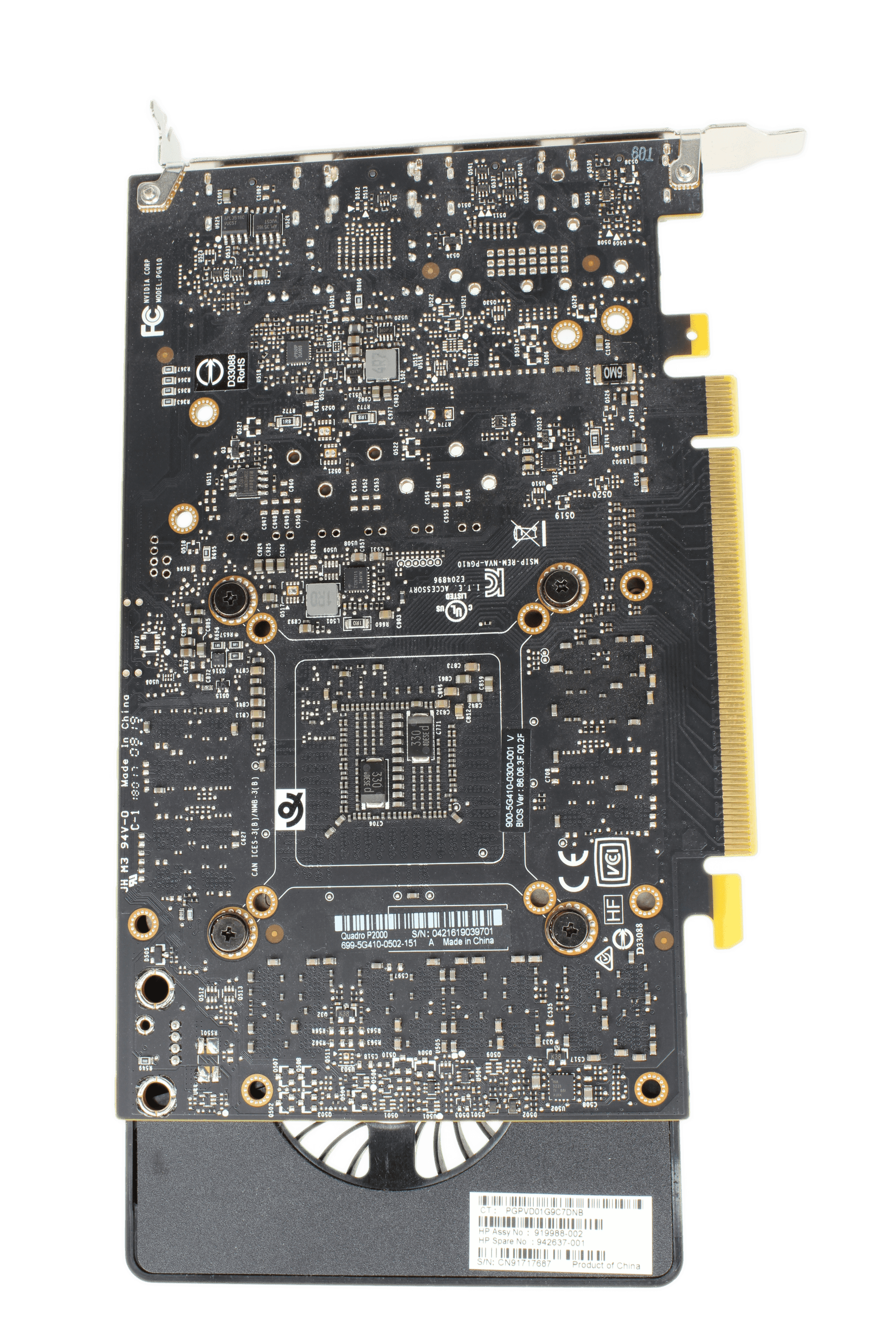 HP NVIDIA Quadro P2000 - 5GB GDDR5 PCIe3.0 x16 4x DisplayPort 1.4 1024 CUDA FP | 9923 (Bild 6 von 7)