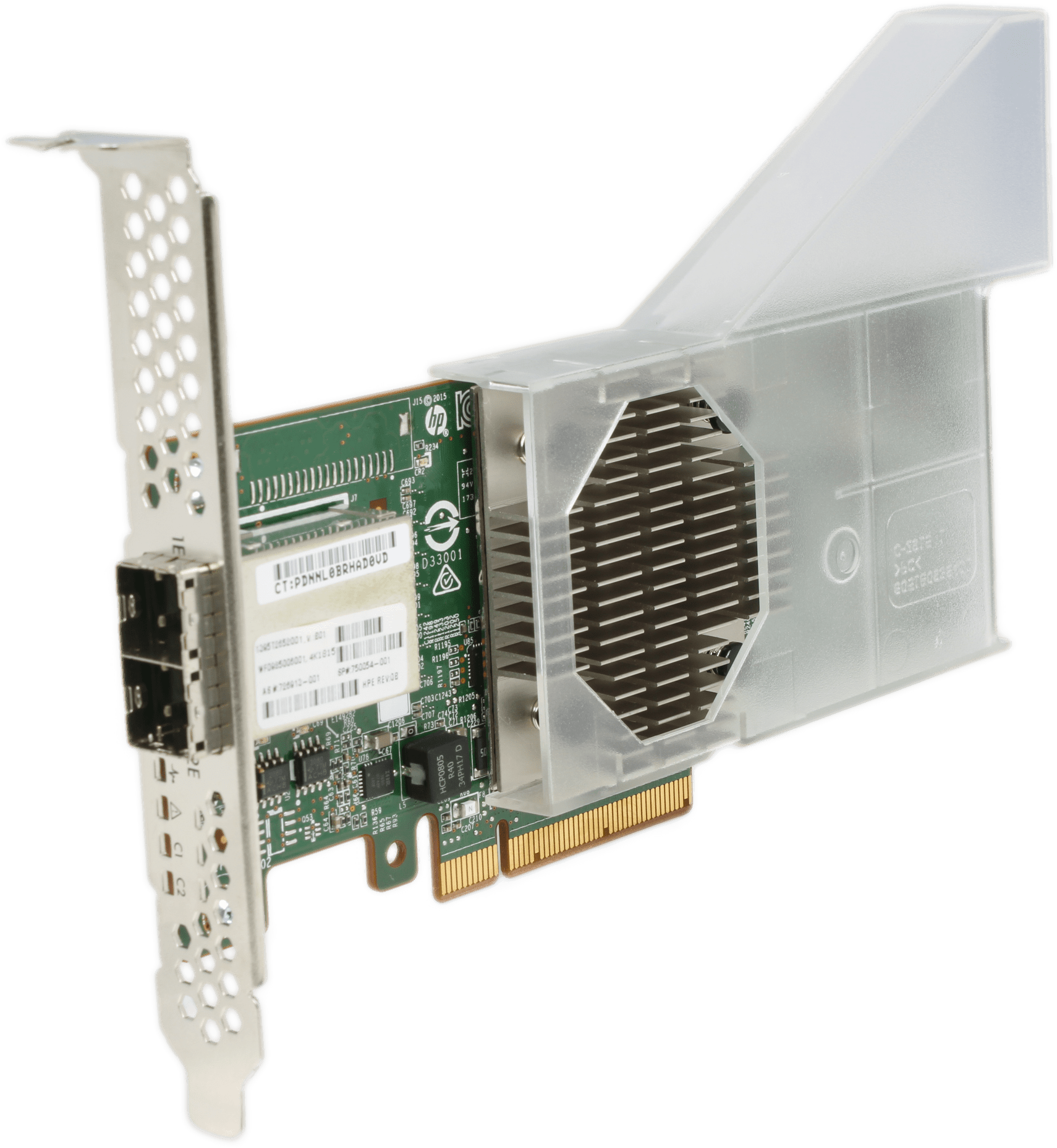 HPE H241 Dual Port 12Gb SAS/SATA PCIe3 x8 Smart Host Bus Adapter FP - 726913-001 | 9925 — Produktbild (Bild 1 von 7)
