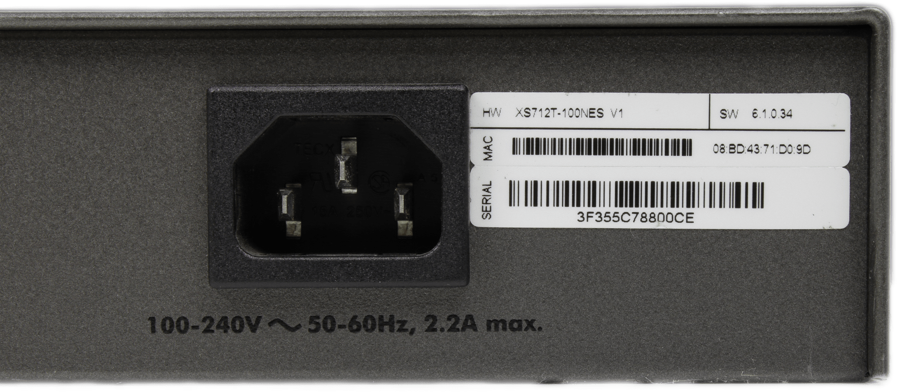 Netgear | ProSAFE 12-Port 10-Gigabit Ethernet Switch 2x 10Gb SFP+ XS712T-100NES | 9673 (Bild 2 von 7)