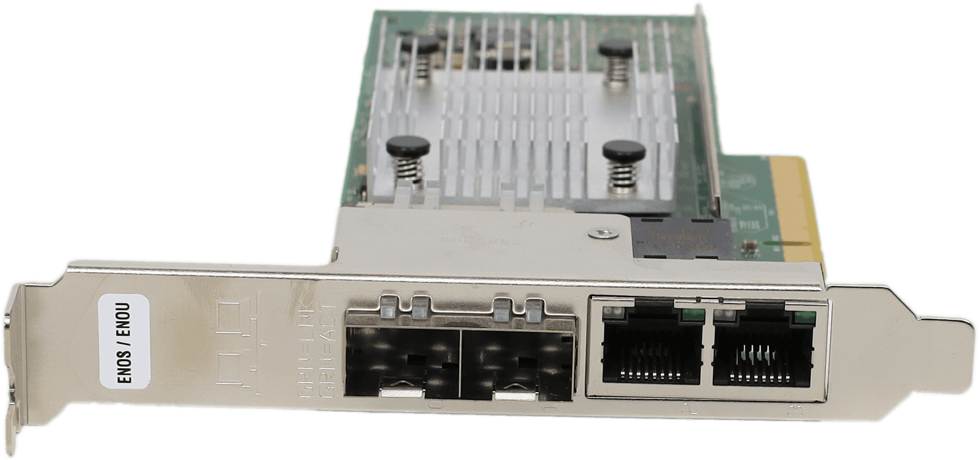 IBM BC0210402-01 Quad Port 2x10Gb SFP 2x 1GbE RJ45 Adapter FP - 00E2719 00E2715 | 10376 — Vorderansicht (Bild 6 von 6)