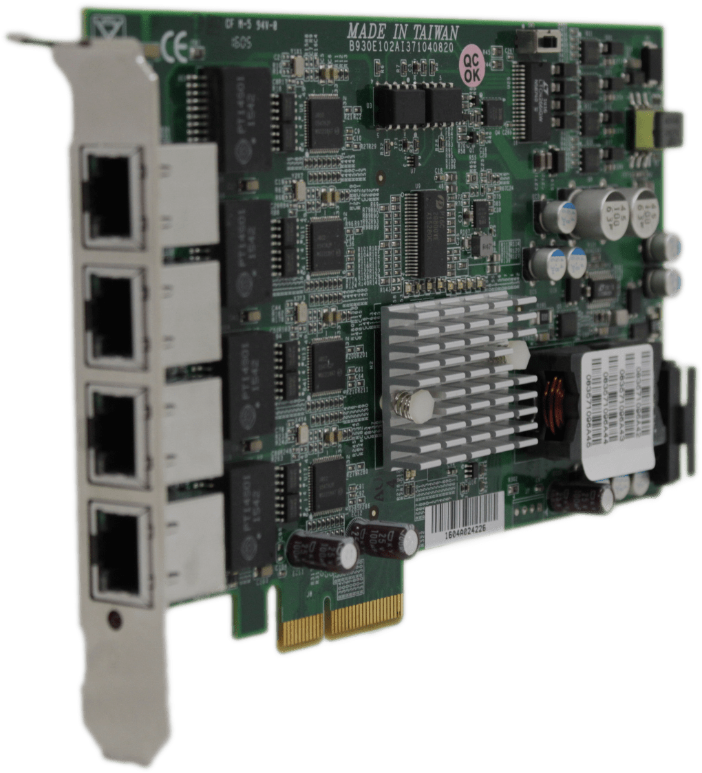 Portwell | NIC-71040 Quad Port GbE Ethernet PCIe2 x4 PoE FP | Intel i210 Chipset | 9422 (Bild 1 von 6)