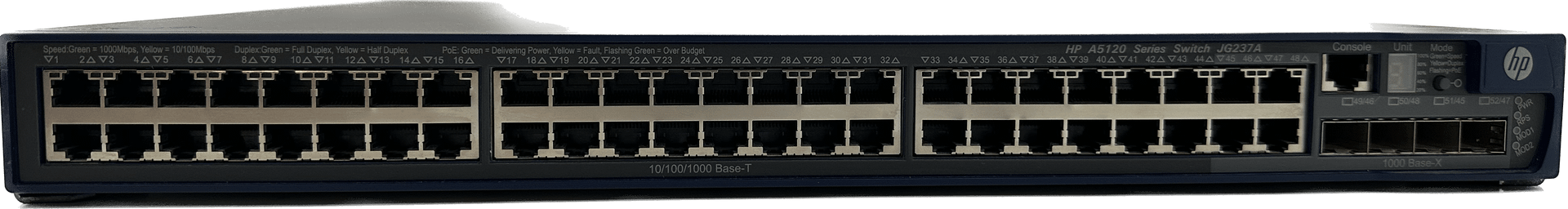 HP A5120-48G-PoE+ | 48-Port Gigabit PoE Network EI Switch | JG237A H3C S5120-52C | 537 (Bild 2 von 6)