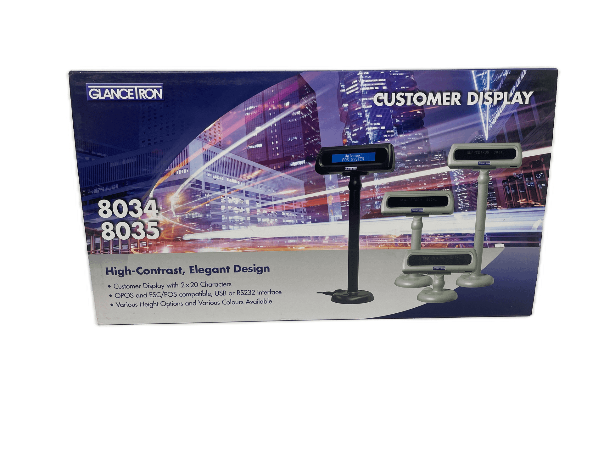 Glancetron 8034/8035 Kundenanzeige Kundendisplay Display seriell RS232 - Neu/OVP | 195 (Bild 1 von 3)