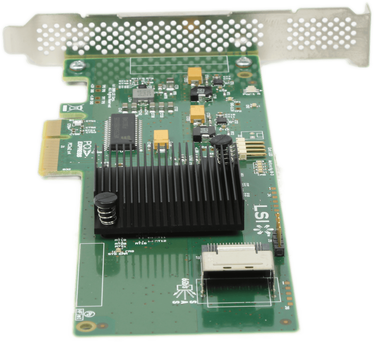 LSI SAS9211-4i 6 Gbps SAS/SATA RAID Controller PCIe x4 H3-2511-01F Full Profile | 9930 — Anschlüsse (Bild 3 von 6)