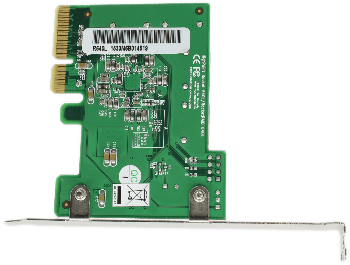 HighPoint RocketRAID 640L PCI-Express 2 to 4x SATA III Host Adapter Full Profile | 9645 (Bild 5 von 6)