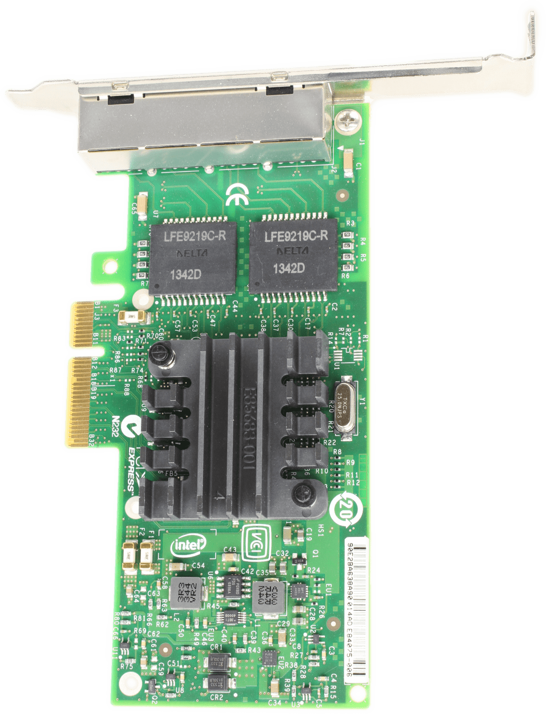 Intel I340-T4 Netzwerkkarte 4Port PCIe2.0 x4 Gigabit Ethernet Adapter E1G44HTBLK | 9746 (Bild 6 von 6)