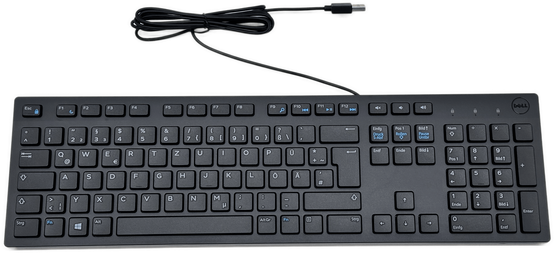 Kopie von DELL Tastatur Schwarz/Black - QWERTZ - USB PC Notebooks - KB216-BK-GER - Neu/OVP #1 | 9352 (Bild 4 von 6)