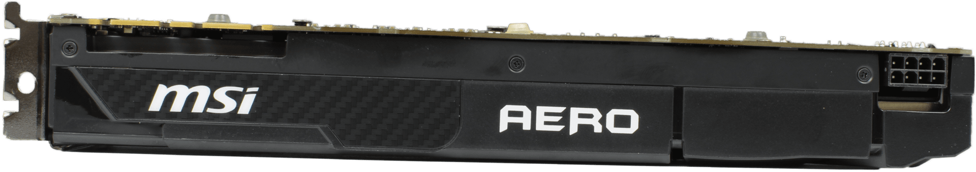 MSI GeForce GTX 1080 Aero 8G OC Grafikkarte 8GB GDDR5X PCIe3.0 x16 3x DP 1x HDMI | 10138 — Stromanschluss (Bild 4 von 6)