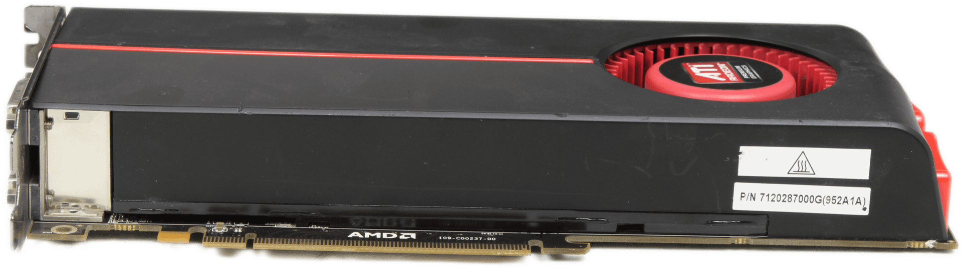 AMD Radeon HD 5850 Grafikkarte 1 GB 256-Bit GDDR5 2x DVI 1x DisplayPort 1x HDMI | 9998 — Schrägansicht (Bild 3 von 8)