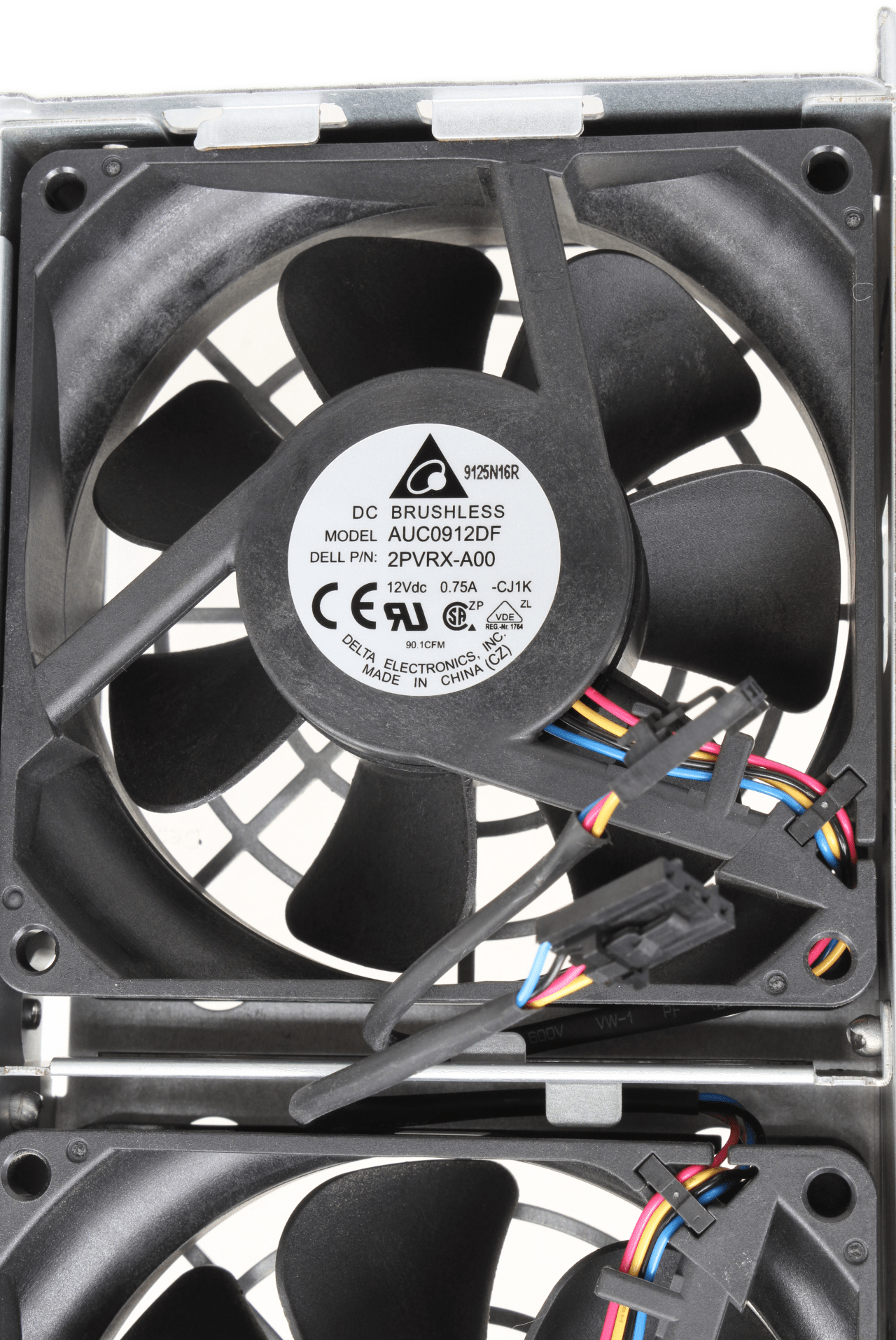 Dell - Gehäuselüfterkit 2x Lüfter in Halterung für Precision 5820 7820 02PVRX | 9805 (Bild 4 von 6)