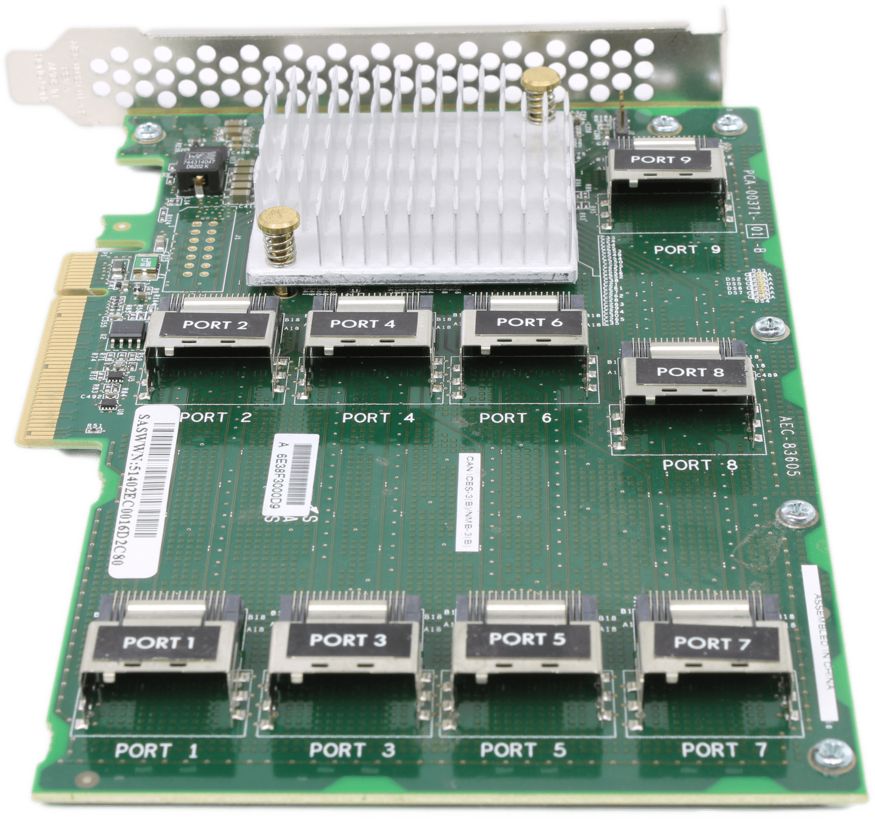 HP AEC-83605 9-Port SAS Expander Card 12Gb für DL380 Gen9 761879-001 727252-001 | 9934 — Rückansicht (Bild 4 von 6)