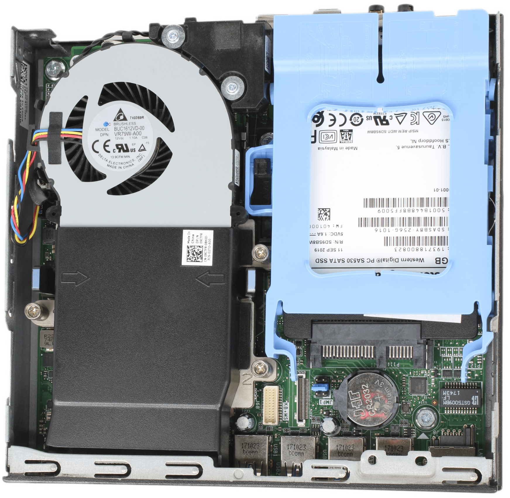 Dell OptiPlex 7050 Mini PC - Intel i5-7500 8GB DDR4 256 GB SSD Windows 10 no PSU | 10100 — Draufsicht (Bild 6 von 6)