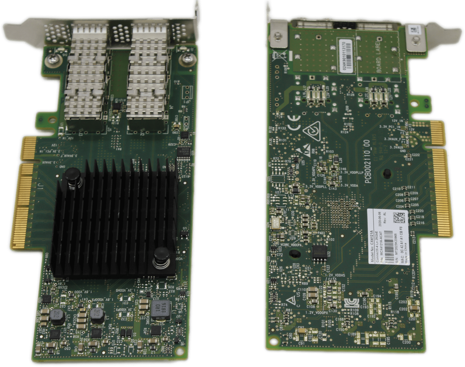 Mellanox ConnectX-4 MCX4121A-ACAT | 25GbE controller SFP28 Dual Port PCIe3.0 x8 | 9291 (Bild 2 von 6)
