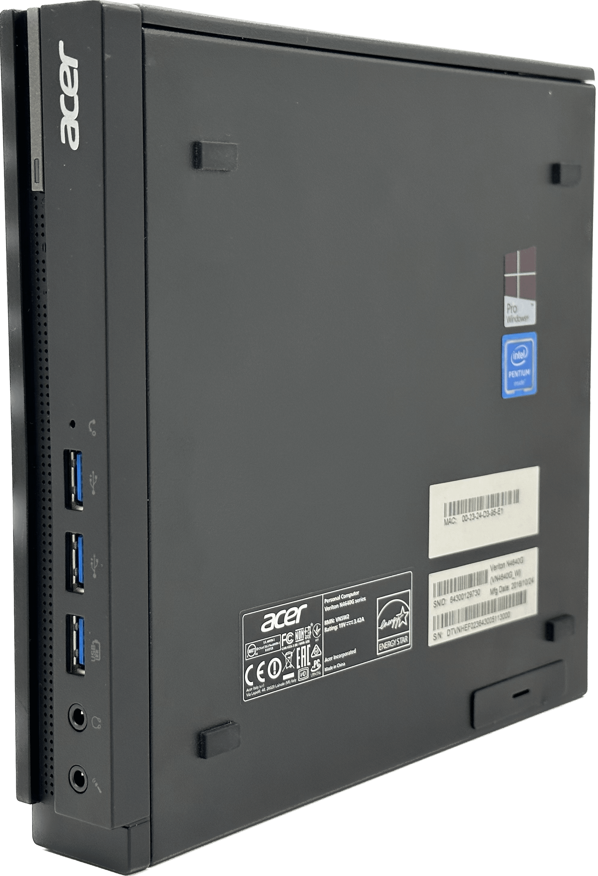 Acer Veriton N4640G Mini-PC | Intel G4400T | PCIe x16 4GB DDR4 - NO SSD - NO PSU | 788 (Bild 2 von 9)