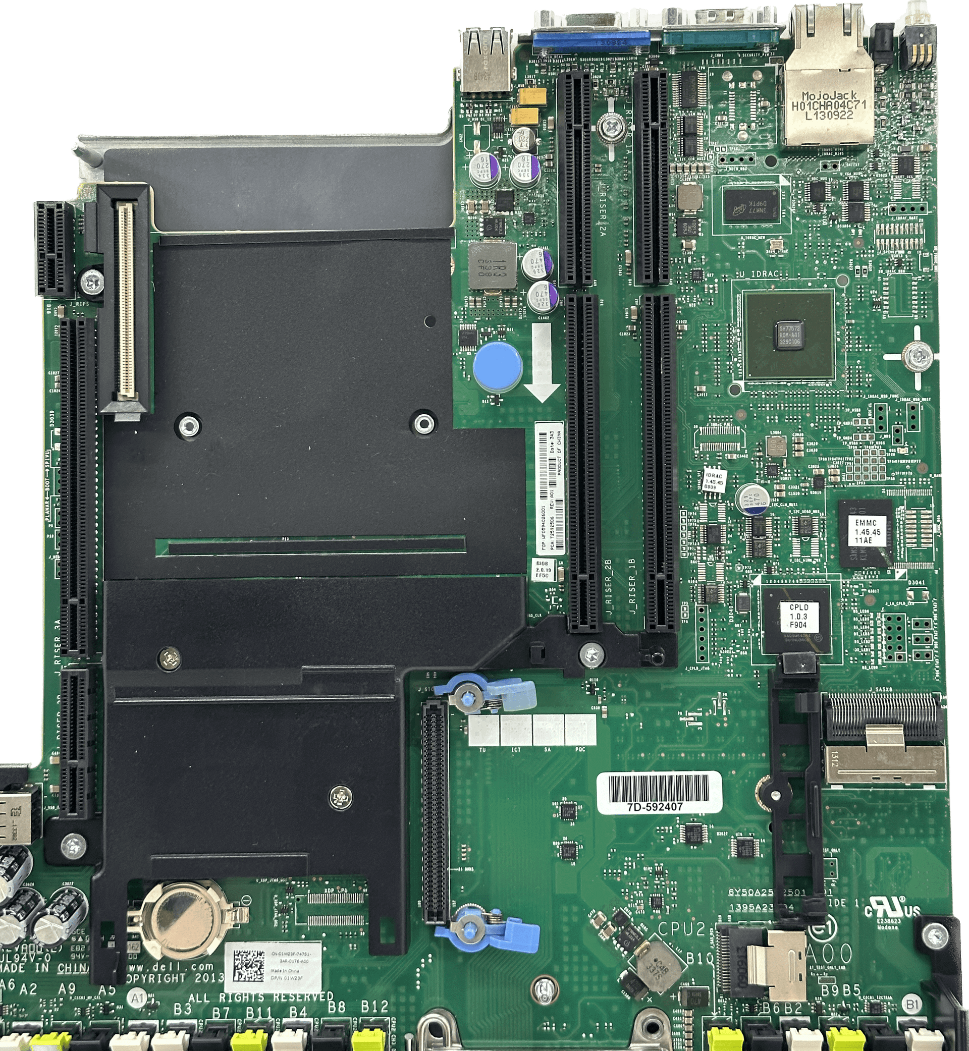 DELL PowerEdge R620 System Mainboard Motherboard | LGA2011 DDR3 Server | 01W23F | 536 (Bild 4 von 7)