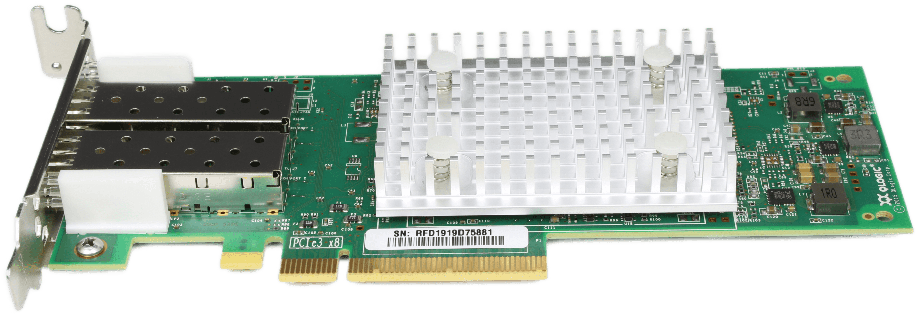 Dell QLogic QLE2692L-DEL Dual Port 16G FC SFP+ PCIe3.0 x8 HBA LP - P/N: 0TCK3G | 9738 (Bild 3 von 8)