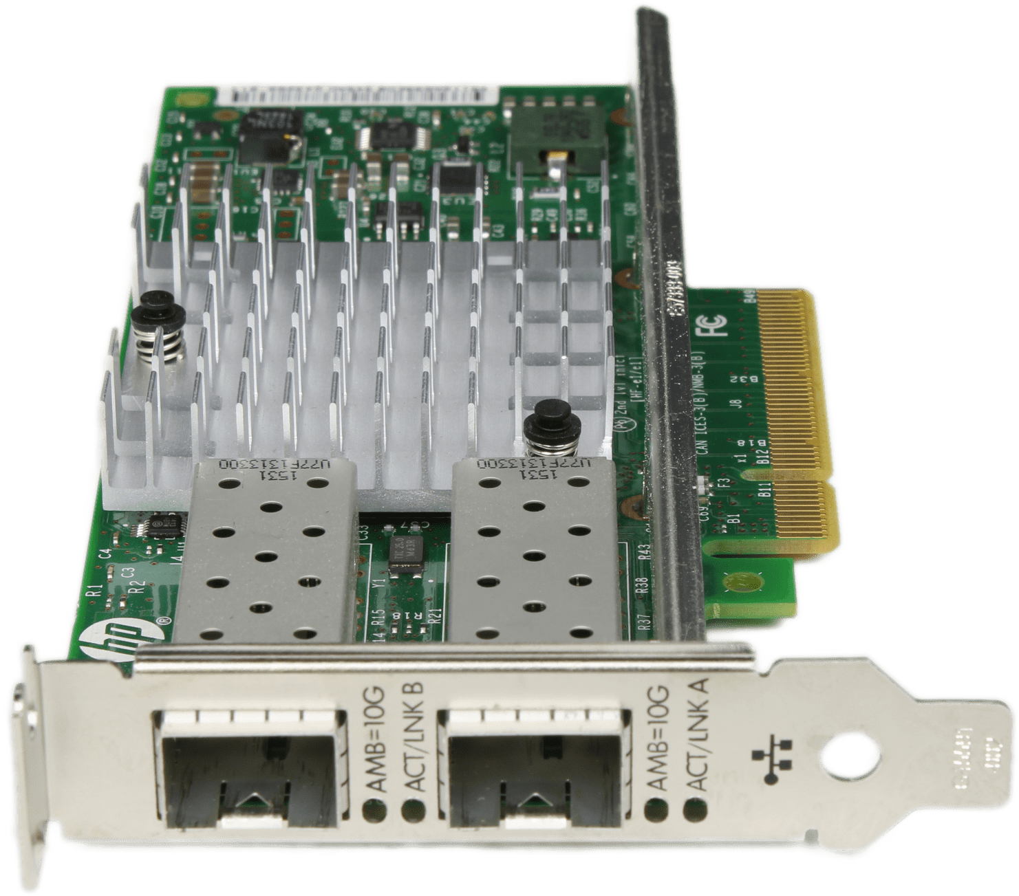 HP 560SFP+ Dual Port 10Gb SFP+ Netzwerkadapter PCIe3.0 x8 LP - 669279-001 | 10062 — Anschlüsse (Bild 3 von 6)