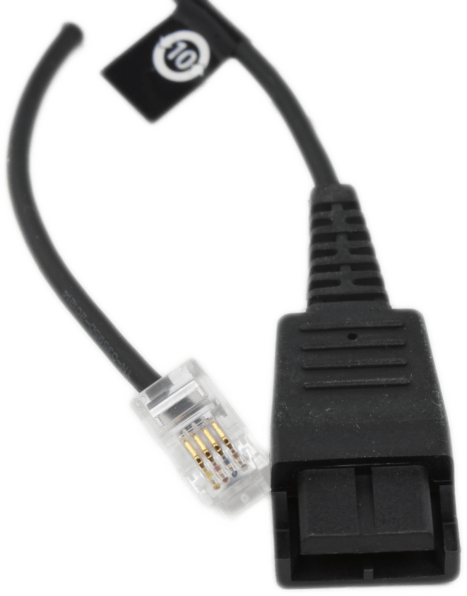Jabra GN Netcom GN1200 CC Smart Cord Spiral 0,8 - 2 Meter QD auf RJ10 - 88011-99 | 9607 (Bild 3 von 6)