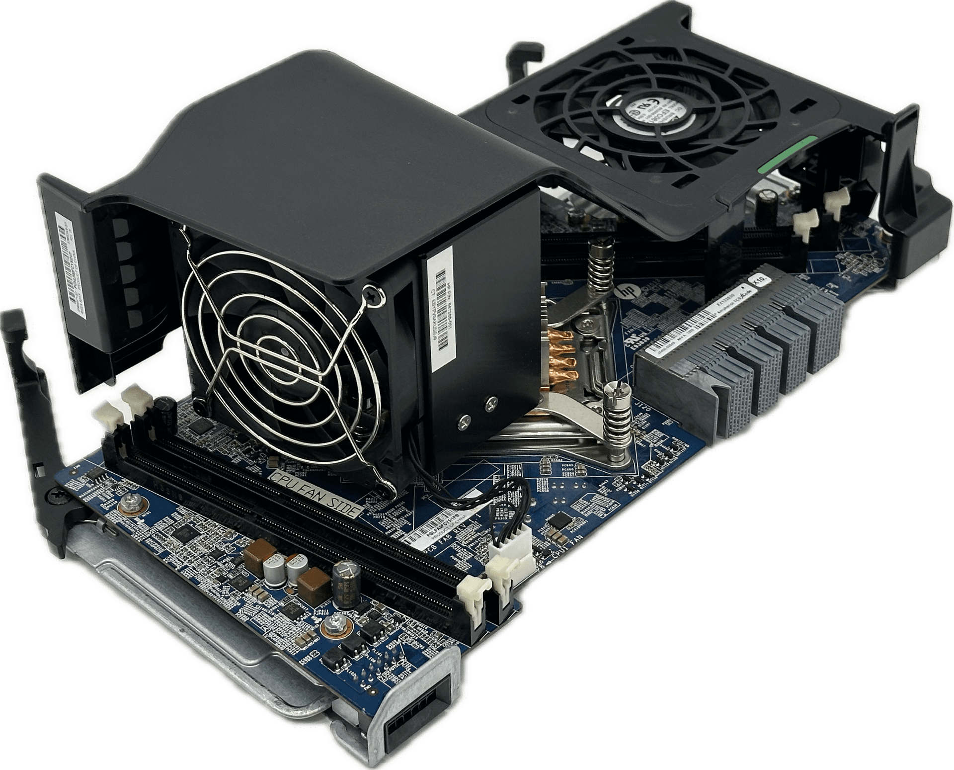HP Z620 Workstation Riser Board | CPU & RAM Assembly mit Kühlkörper | 653907-002 | 821 (Bild 1 von 6)