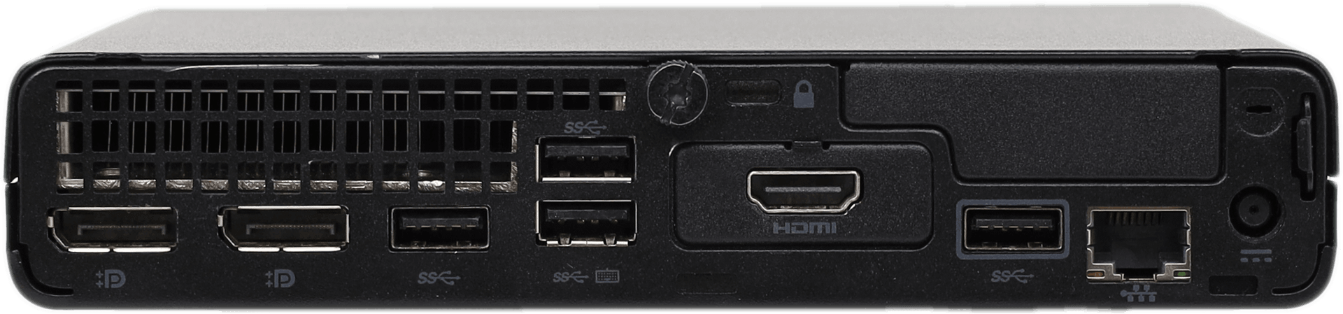 HP EliteDesk 805 G6 Mini PC AMD Ryzen 5 Pro 4650GE 16GB RAM 256GB SSD Win11 Pro | 9425 — Rückansicht (Bild 3 von 6)