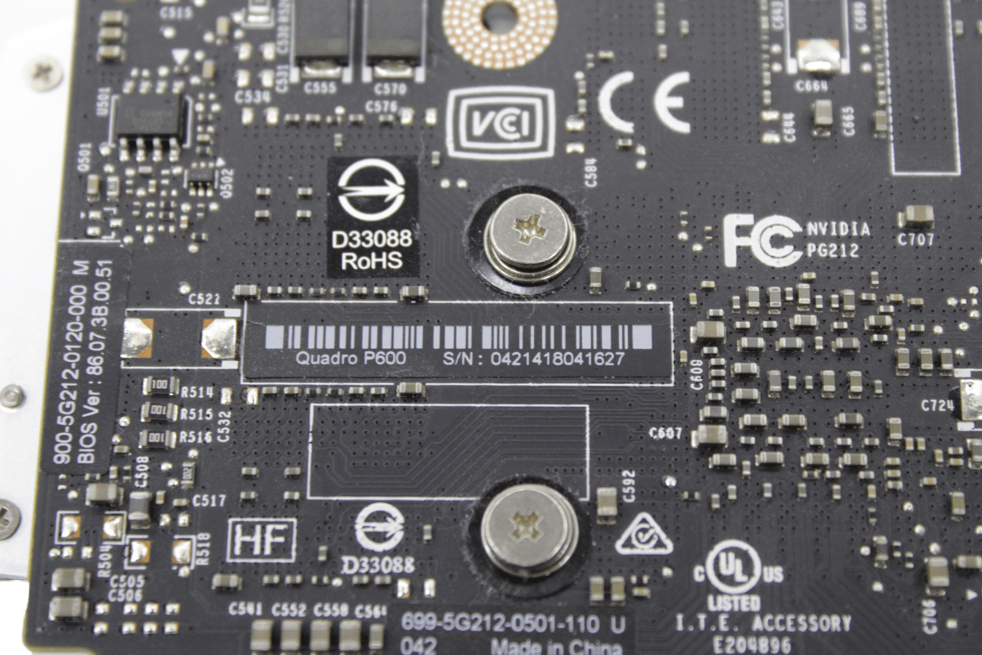 Nvidia Dell Quadro P600 2GB GDDR5 PCIe3 x16 4x Mini-DP 1.4 09460M Full Profile | 9558 (image 7 of 7)