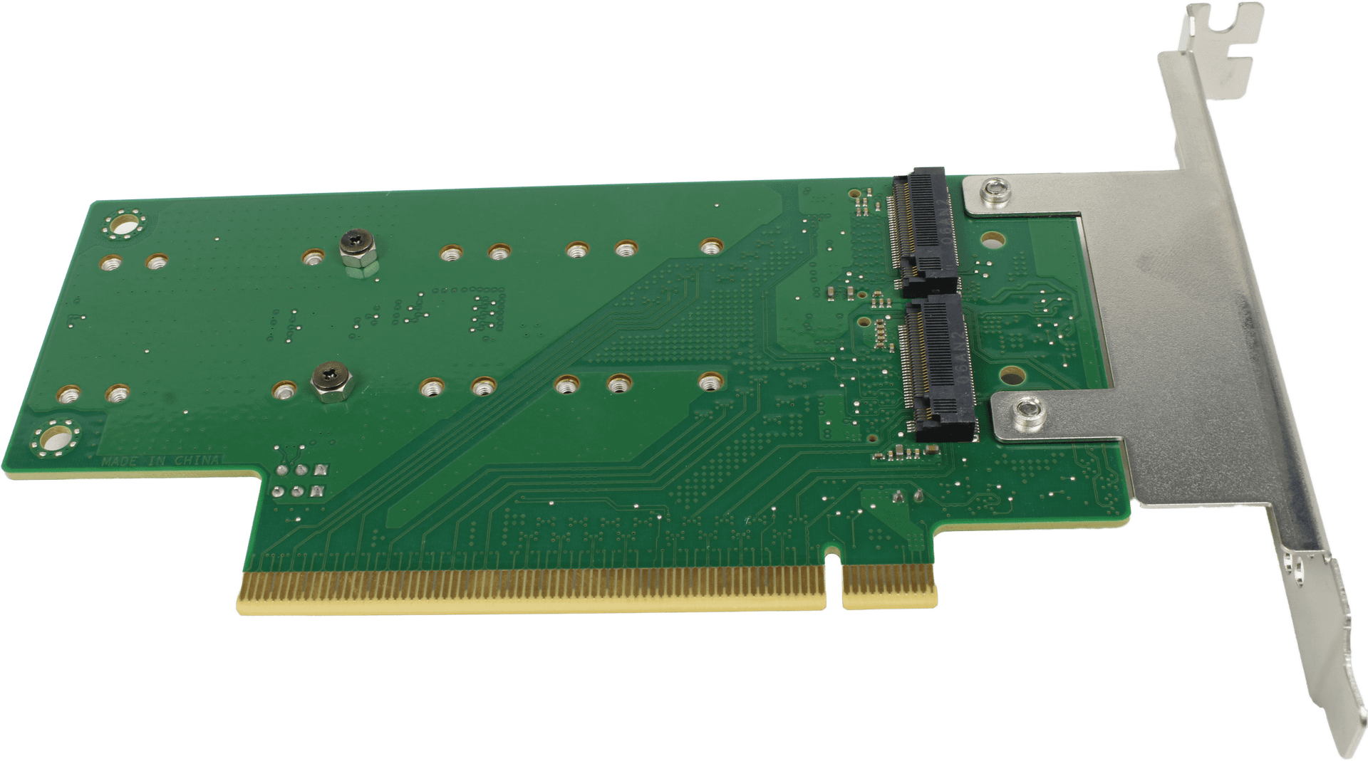 ASRock Rack RB4M2 - FP M.2 Adapter Board | 4 x M.2 M-Key SSD to PCIe3.0 x16 | 10140 — Unterseite (Bild 3 von 4)