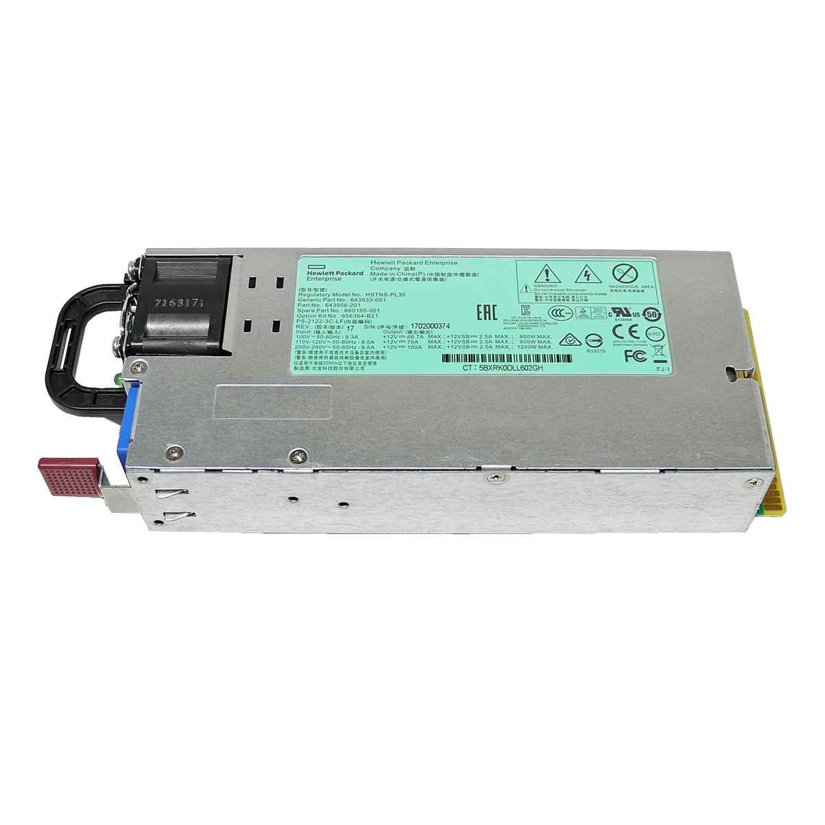HP PS-2122-3C-LF Power Supply / Netzteil 1200W HSTNS-PL30 DL360 G8 660185-001 | 1193 (Bild 3 von 3)