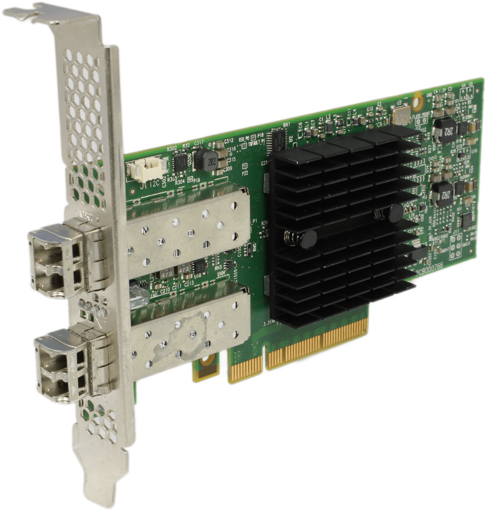 Dell Mellanox ConnectX-3 10GbE 2Port SFP+ Adapter PCIe x8 CX322A 0W0RM9 + GBIC | 9988 — Produktbild (Bild 1 von 7)