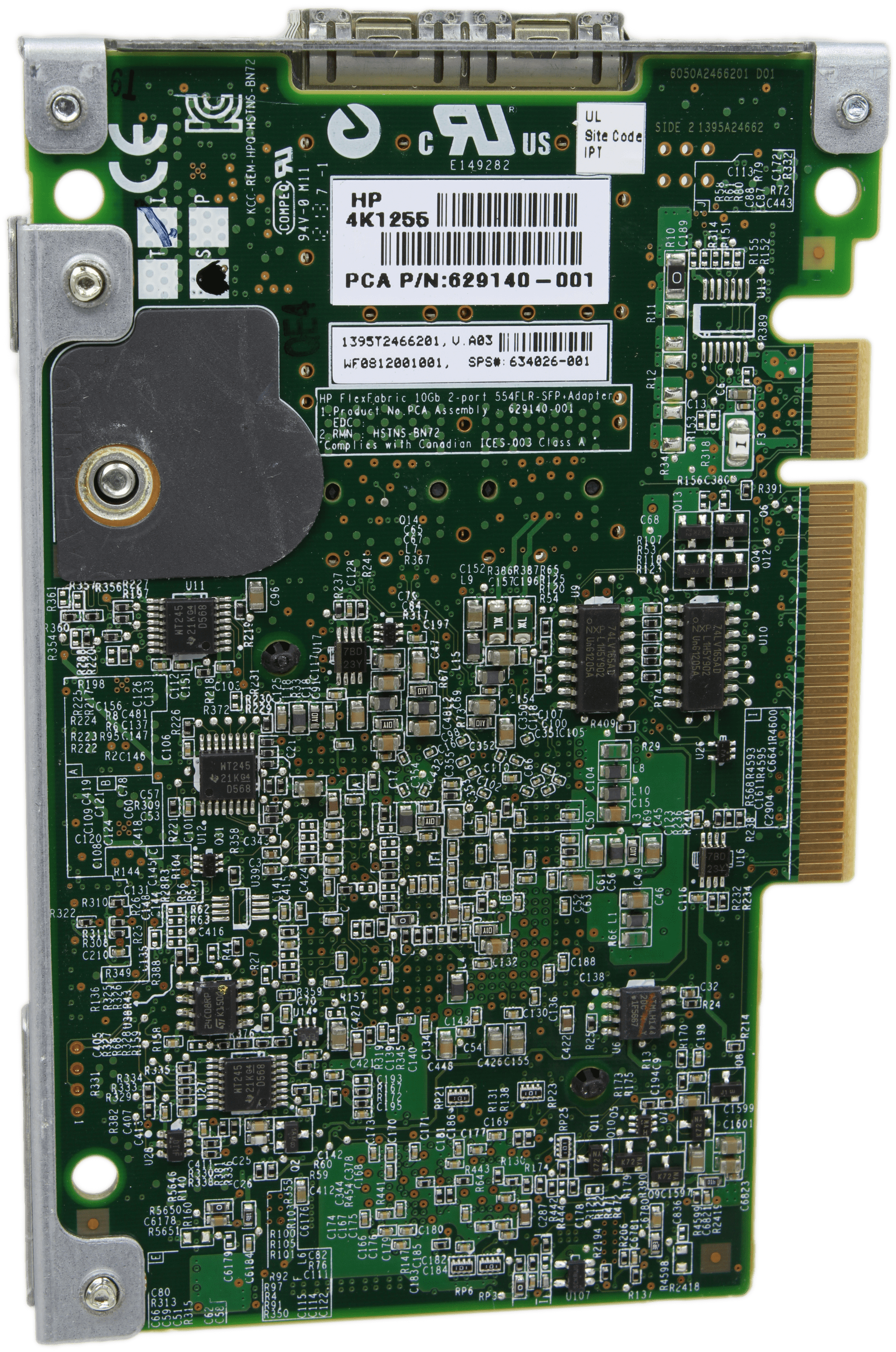 HP - 2 Port Ethernet 10Gb Netzwerkadapter 554FLR-SFP+ PCIe3.0 x8 634026-001 | 9989 — Unterseite (Bild 6 von 6)