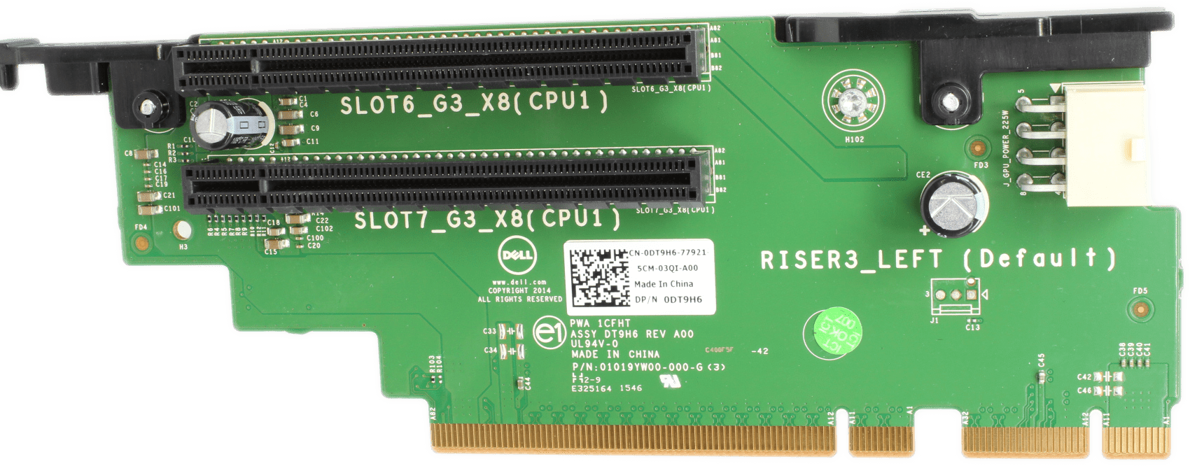Dell - Riser Board 2x PCIe3.0 x8 für PowerEdge R730 R730xd Server - 0DT9H6 | 9692 (Bild 3 von 6)