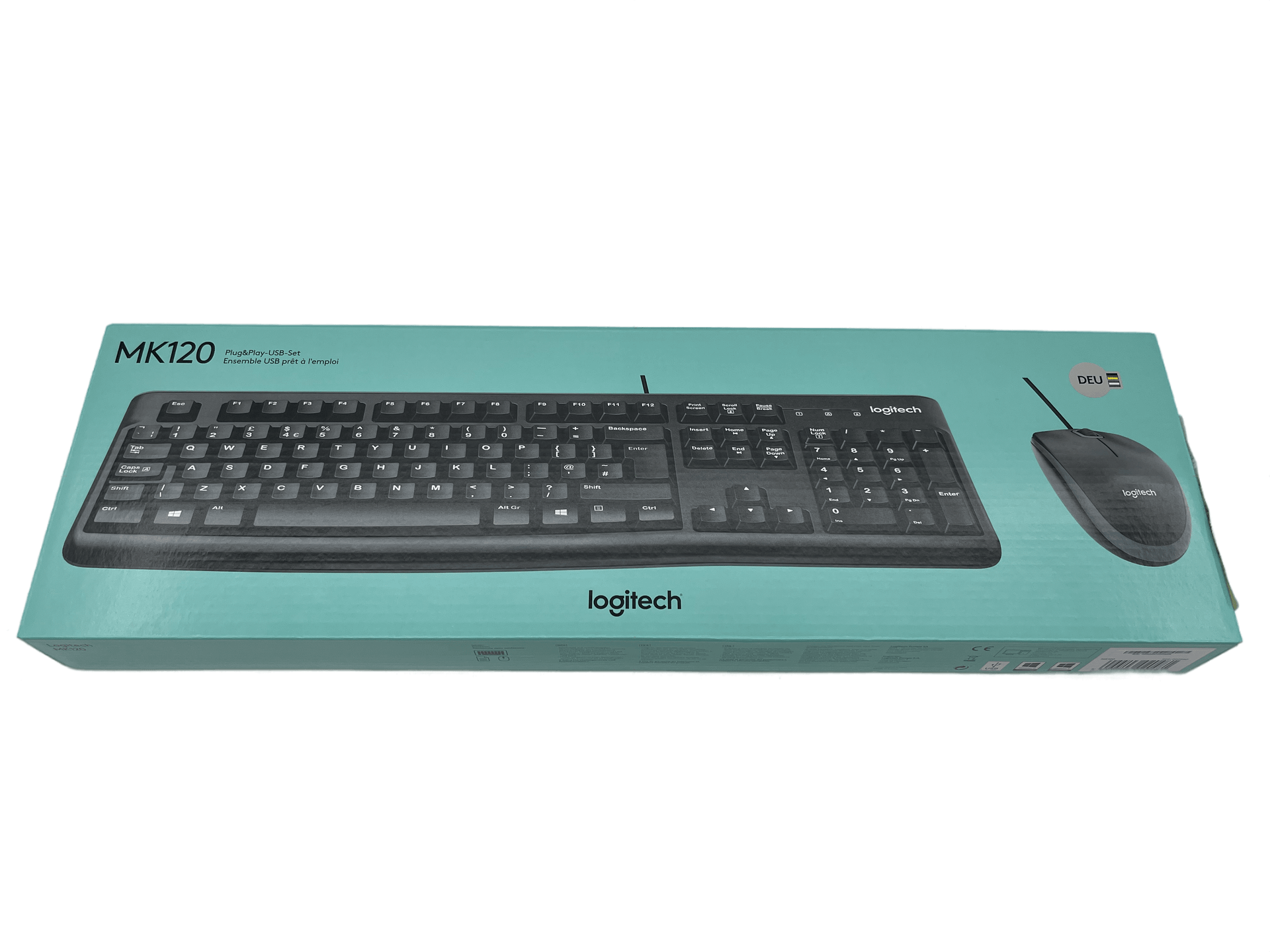 Logitech MK120 USB Tastatur & Maus Set - QWERTZ - Neu / OVP - (920-002540) | 159 (Bild 2 von 3)