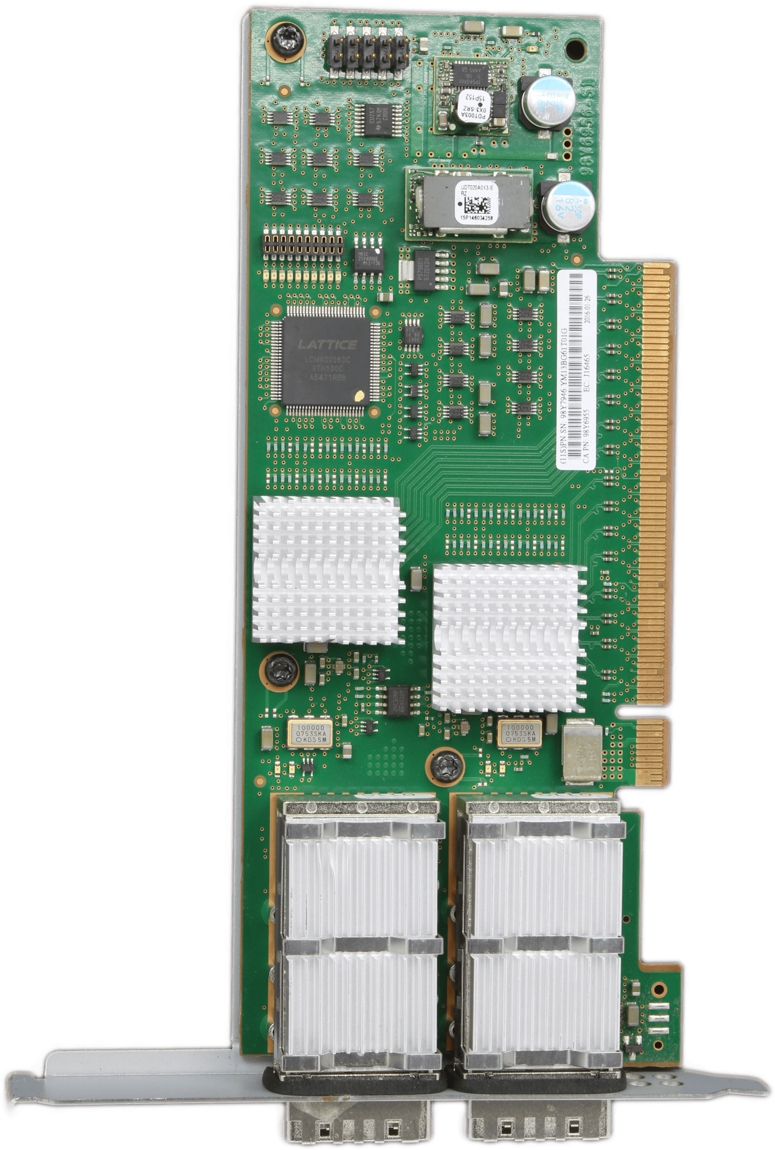 IBM 2-Port Storage Adapterkarte PCIe x16 FP Bracket 98Y7946 98Y7945 98Y6955 | 9941 — Draufsicht (Bild 4 von 6)