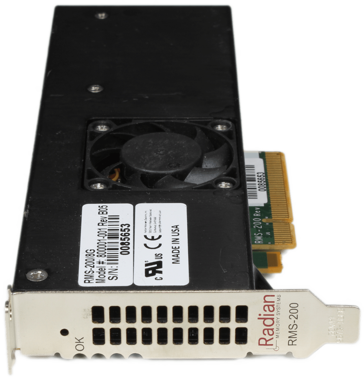 Radian Memory Systems RMS-200/8G PCIe3.0 x8 8GB DDR3 NVRAM 800001-001 700002-001 | 10020 — Vorderansicht (Bild 4 von 6)