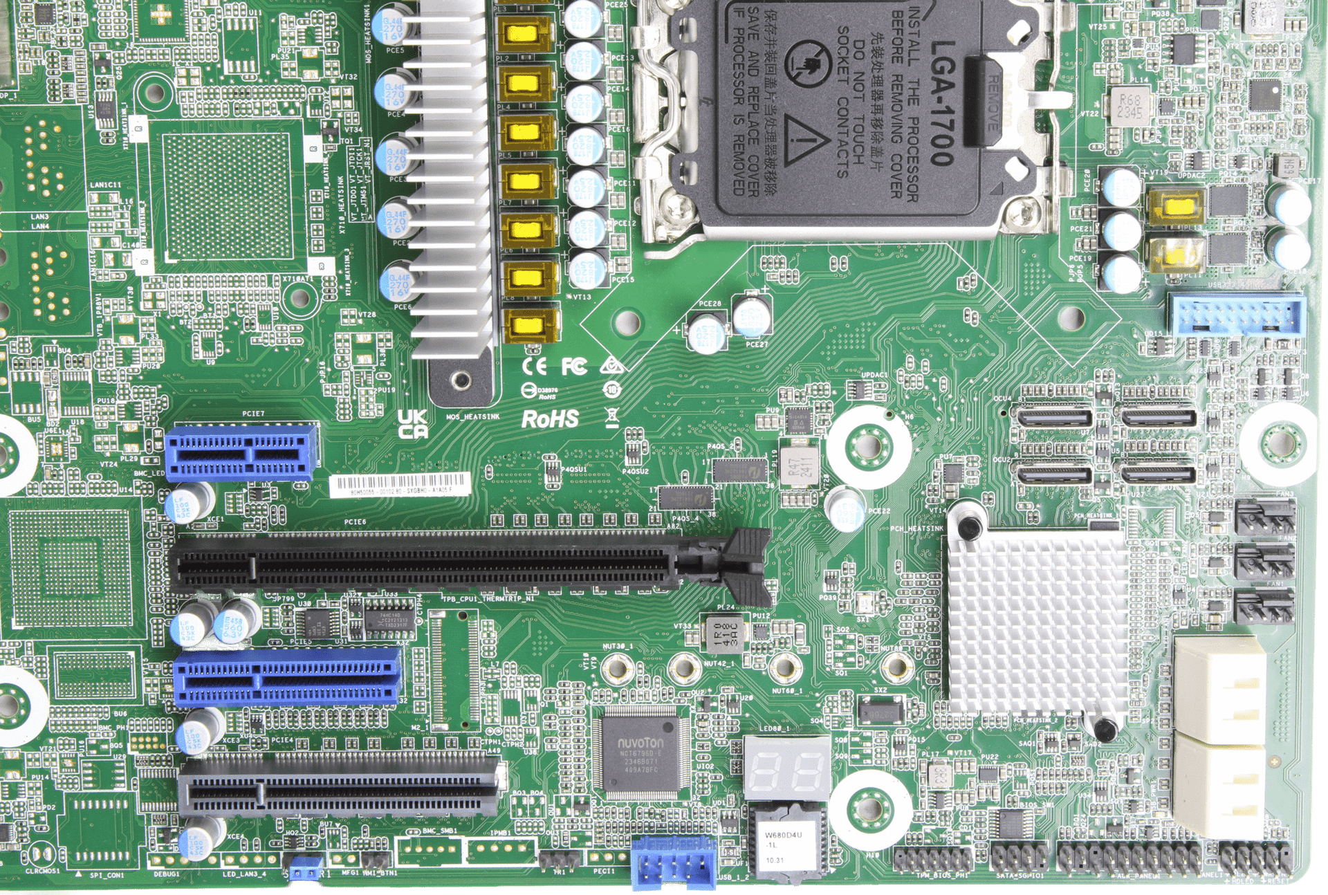 ASRock Rack W680D4U-1L Server Mainboard - Micro-ATX - Intel LGA-1700 + IO Shield | 10080 (Bild 9 von 10)