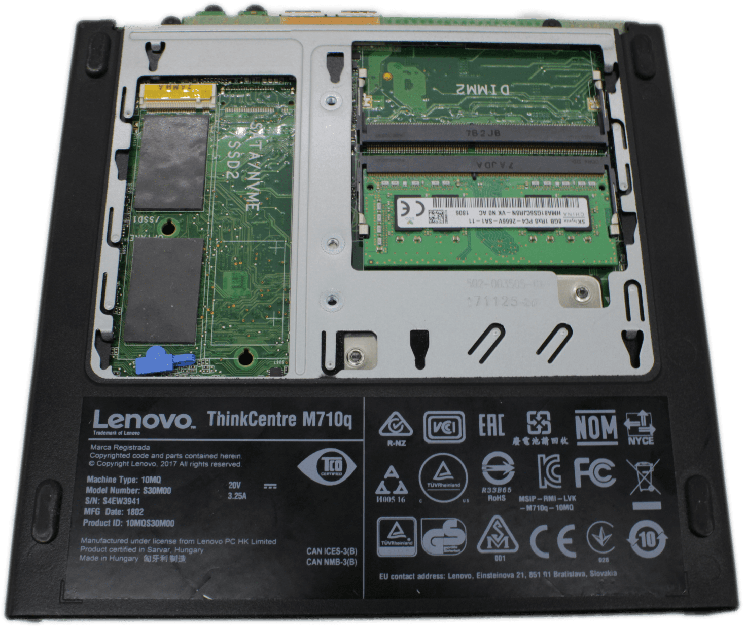 Lenovo ThinkCentre M710q Tiny Mini PC i3-7100T 8GB RAM 256GB SSD Win10 | S30M00 | 9375 (image 1 of 7)