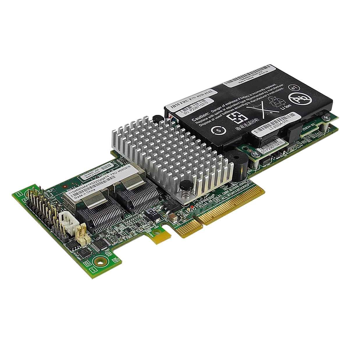 IBM ServeRAID M5015 6 Gb/s RAID Controller L3-25121-79B 46M0851 +BBU o. Bracket | 1441 (Bild 1 von 3)