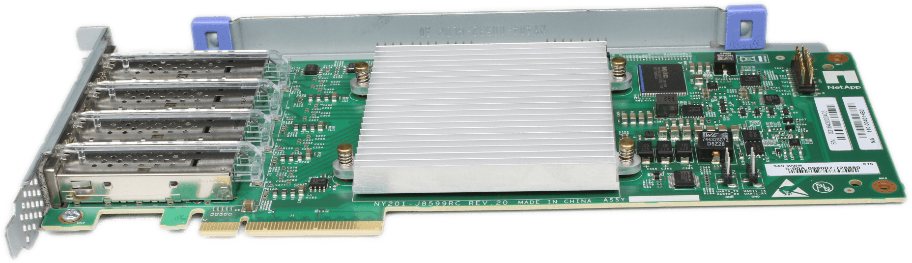 NetApp 4-Port SAS Host Bus Adapter SAS 12G QSFP PCIe x8 NY201-J8599RC 110-00401 | 9832 (Bild 3 von 5)
