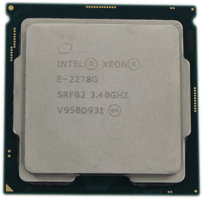 Intel Xeon E-2278G 3.4GHz 8 Core 12 Thread FCLGA1151 TDP 80W 16MB Cache SRFB2 | 9472 (Bild 6 von 6)