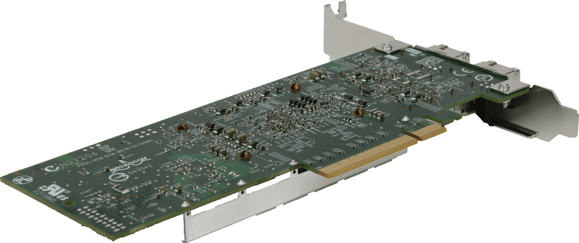 Dell BroadCom - Dual Port 10 Gbps Fibre Channel - CN-0N20KJ-74751-57H-0167-A01 | 10325 — rear view (image 4 of 7)