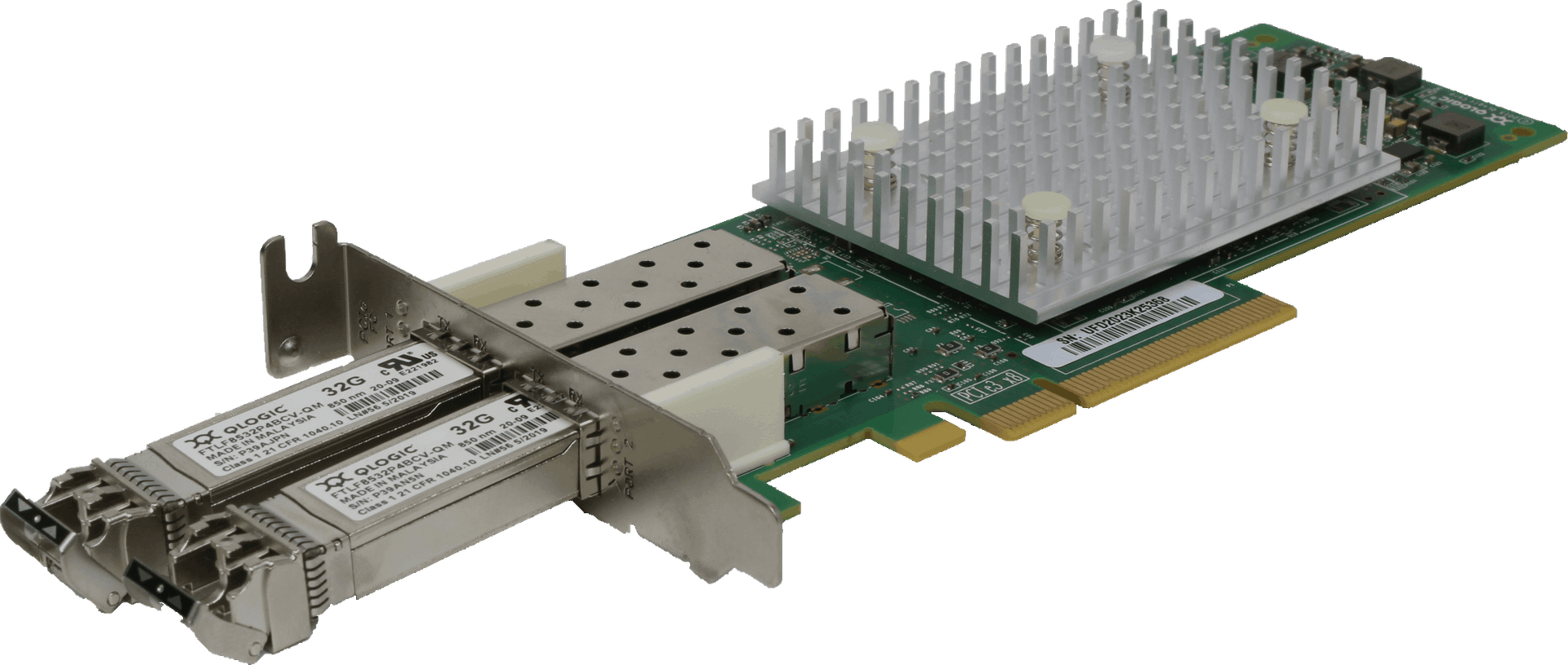 Lenovo QLogic ThinkSystem - SFP+ 32G Dual-Port Ethernetadapter PCIe3.0 x8 LP | 10321 (Bild 5 von 6)