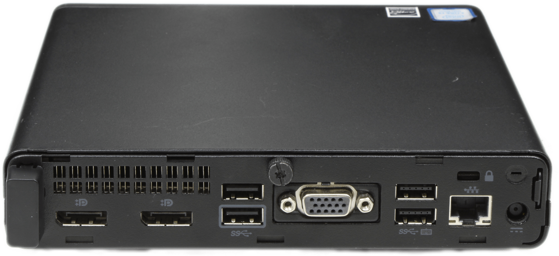 HP ProDesk 600 G5 Mini PC - Intel i3-9100T - 8GB DDR4 128GB NVMe + Win 11 & PSU | 10075 — Rückansicht (Bild 3 von 6)