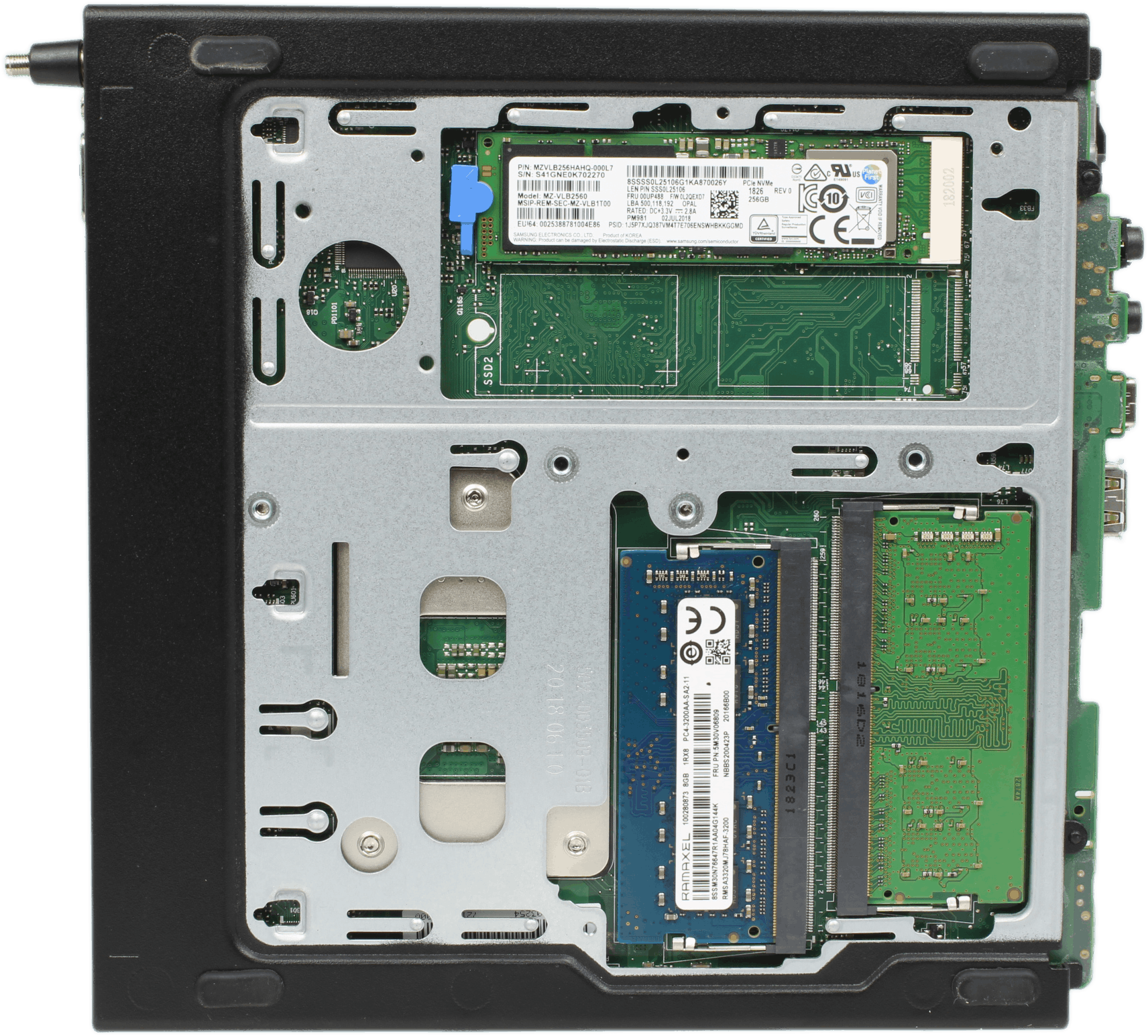Lenovo ThinkCentre M920q Mini PC - Intel i5-8500T 16GB DDR4 256GB NVMe Win11 PSU | 10279 (Bild 7 von 7)