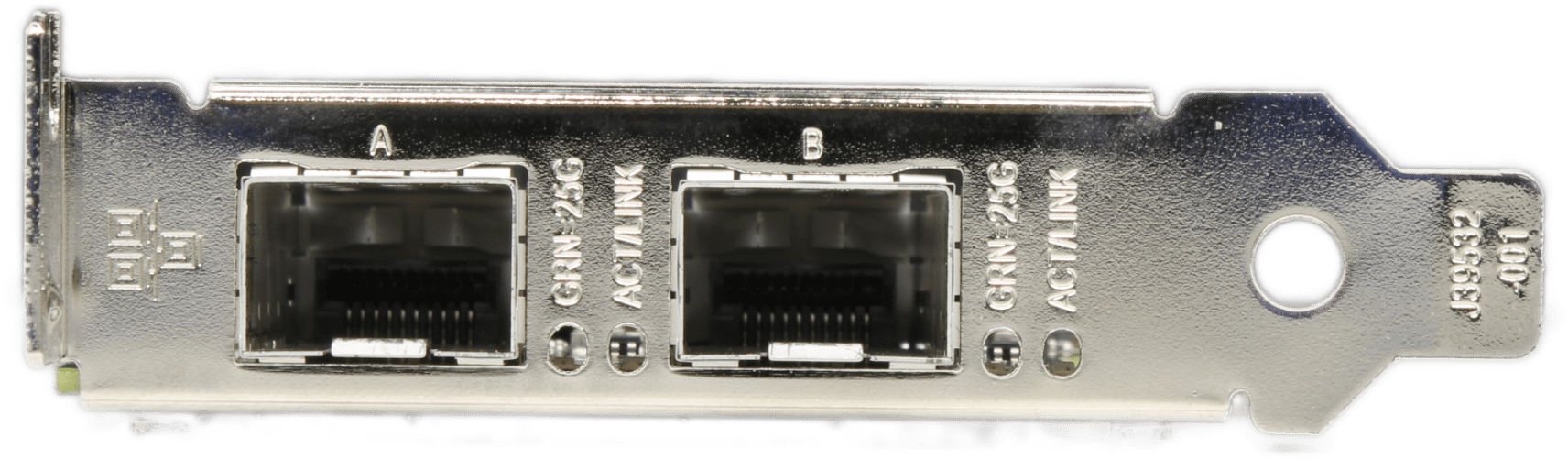 Intel XXV710-DA2 Netzwerkkarte SFP28 2-Port 25GbE PCIe 3.0 x8 ECSXXV710DA2 - LP | 10047 — Anschlüsse (Bild 3 von 5)