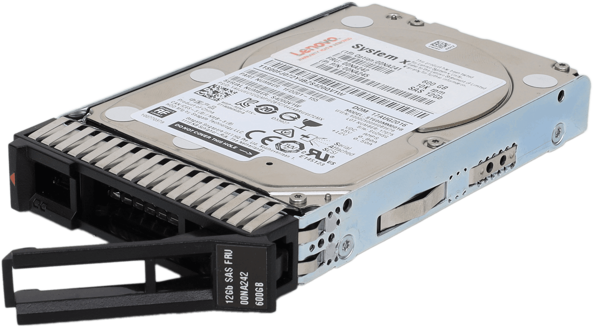Lenovo System x 600GB 10K SAS 12Gb 2,5" HDD Festplatte P/N 00NA242 1FD201-155 | 10346 — Übersicht (Bild 2 von 6)