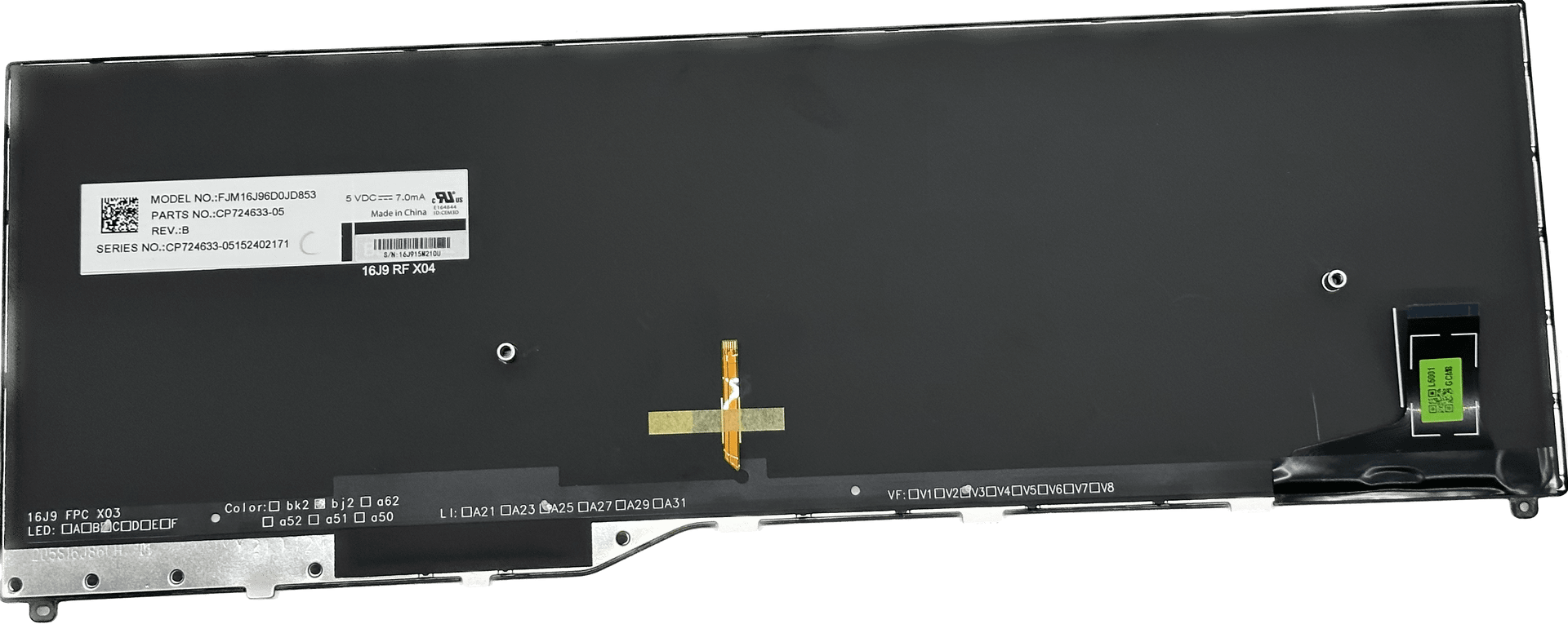 Fujitsu LifeBook E555 U757 Laptop Tastatur | QWERTZ | Backlight | CP724633 | 690 (Bild 5 von 6)